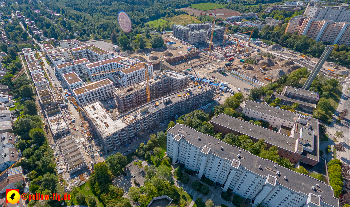 02.09.2023 - eine neue Baugrube auf dem Alexisquartier in Neuperlach